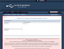 Tablet Screenshot of cle-du-gendarme.fr